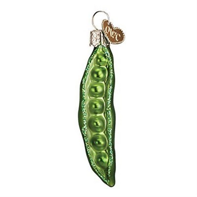 Old World Christmas Blown Glass Ornament for Christmas Tree, Peapod