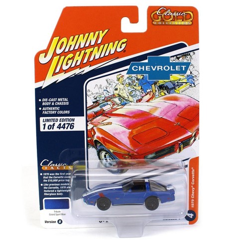 Johnny Lightning 1980 Chevrolet Monte Carlo w/Bass Boat (Bright Blue P