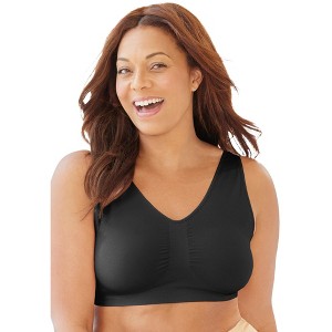 Secret Solutions Women's Plus Size Wireless Seamless Bra - 1 of 2