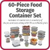 GoodCook EveryWare 60-Piece BPA-Free Plastic Food Storage Container Set, Clear/Grey,Clear - 2 of 4