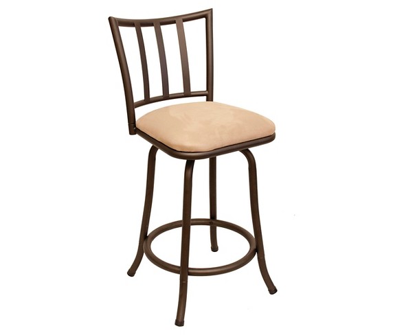 24" Robinson Counter Stool Metal/Brown - Cheyenne Products
