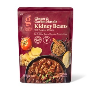 Ginger & Garam Masala Kidney Beans Microwavable Pouch - 10oz - Good & Gather™ - 1 of 3