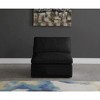 Meridian Furniture,Plush Velvet Standard Comfort Modular Armless Chair - 2 of 4