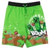 Minecraft Zombie Steve 3 Pack Swim Trunks Bathing Suits Little Kid to Big Kid - 2 of 4