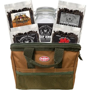 Buffalo Bills 5-Piece Assorted Beef Jerky & Glass Jar Gift Tool Bags (4 bags and 1 jar) - 1 of 4