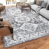 Area Rug - Soft Stain Resistant Carpet with Non-Slip Low Pile Indoor Floor Cover for Living Room Bedroom Office - 2 of 4