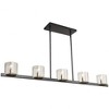 Artcraft Lighting Salinas 5 - Light Pendant in  Black/Brass - 3 of 4