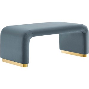 Modway Koda Performance Velvet Waterfall Ottoman - 1 of 3