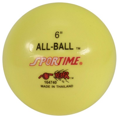 Sportime Multi-Purpose Inflatable All-Ball, 6 Inches, Yellow