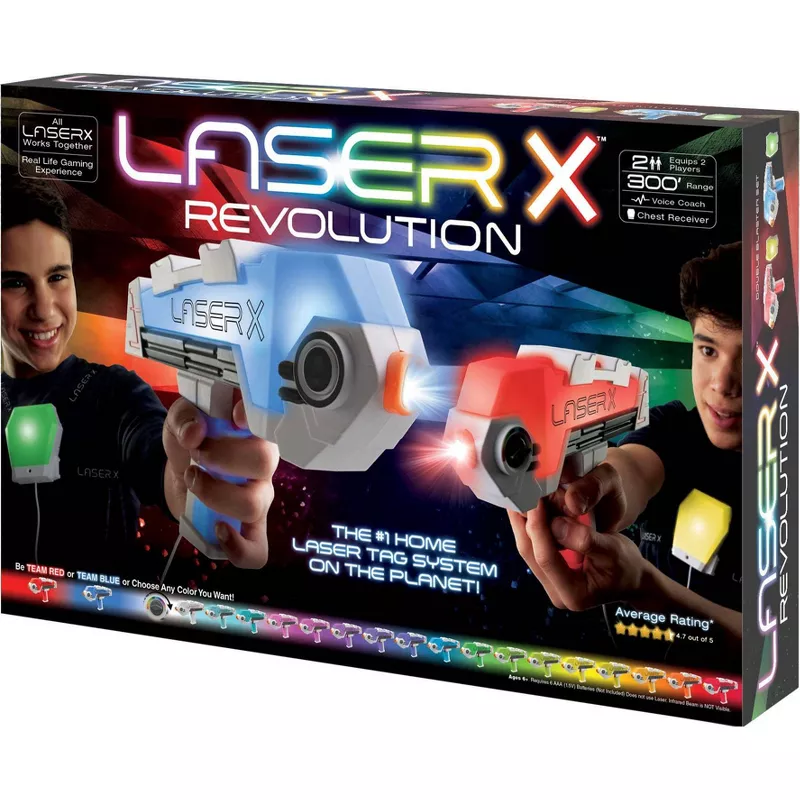 Laser X Revolution Double Blaster Laser Tag 2 Player Set with Box Tested