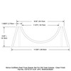 Kenco Outfitters Seat Truss Spacer Set for Old Town Canoes - Clear Finish - 3 of 4