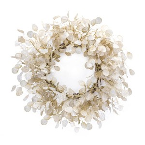 Silver Dollar Eucalyptus Wreath 33"D - 1 of 3