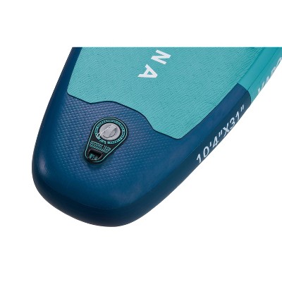 Aqua Blue Inflatable Stand-Up Paddleboard with Paddle and Leash