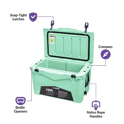 Xspec 60 Quart Seafoam Roto-Molded High Performance Cooler