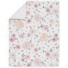 Sweet Jojo Designs Girl Toddler Bedding Set Watercolor Floral Pink and Grey 5pc. - 4 of 4