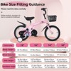 HOMEFUN 18 inch sporty balance kids bike with training wheels and stand Adjustable saddle Suitable - 4 of 4
