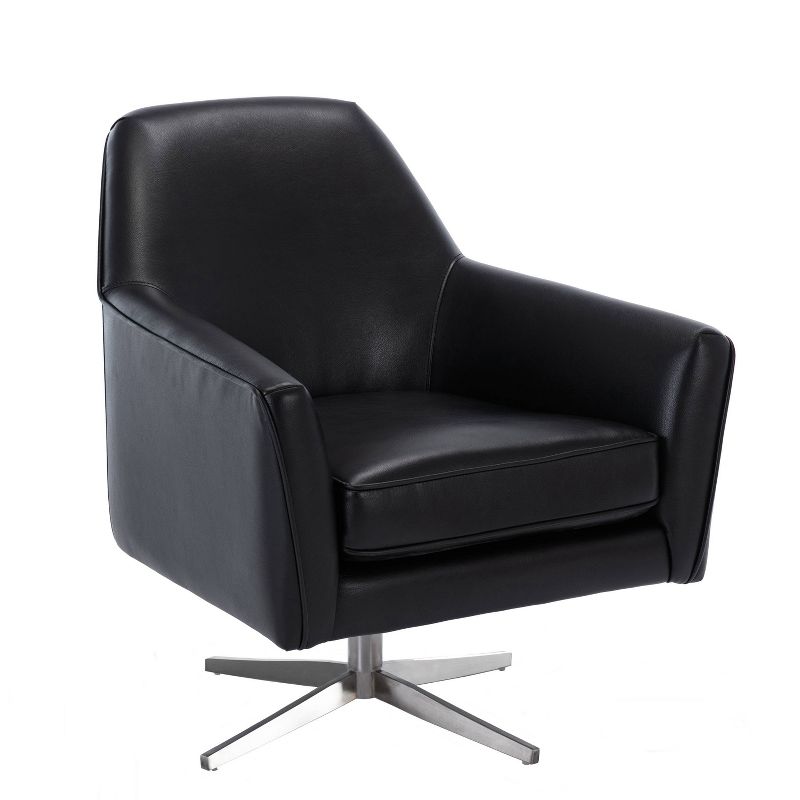 Comfort Pointe Phoenix Leather Gel Swivel Arm Chair, 1 of 11
