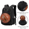 Skateboard Backpack, Skateboard Bag,17.3 Inch Laptop Backpack with USB Charging Port, Basketball Longboard Backpack for Sports Travel Black - 2 of 4
