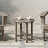 WestinTrends All-Weather Outdoor Patio Round Poly Adirondack Side Table - 2 of 4