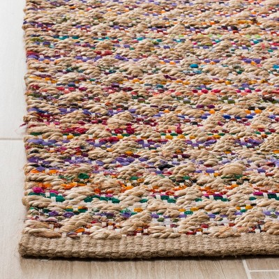 Cape Cod Red and Natural Hand-Knotted Wool Area Rug 6' x 9'