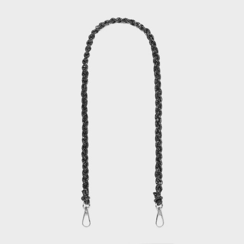 Black chain bag discount strap