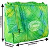 LA LEELA Women's Summer Water Resistant Pool Tote Bag with Matching Beachwear Holiday Sarong Wrap One Size Floral Green - 3 of 4