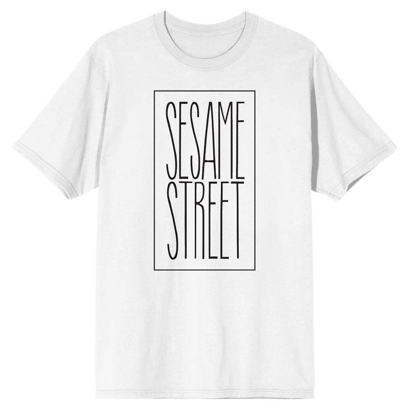 Sesame Street Pen Art Logo Men's White T-shirt, 1 of 2