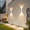 DAKAFUL Dusk to Dawn Outdoor Lighting Sensor Wall Lights - 2 of 4