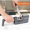 3-in-1 Knife Sharpeners - Foldable Handle, Gray - Blade and Scissor Sharpening Tool with Sharpener Stone - 4 of 4