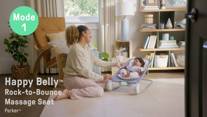 Ingenuity 2-in-1 Belly Rock To Bounce Massage Baby Seat, 2 of 13, play video