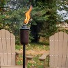 TIKI 65" 2pk Honey Ombre Metal Outdoor Torch Bronze: Elegant Patio Lighting, No Battery Required - 4 of 4