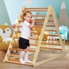 Safstar Foldable Wooden Climbing Triangle Indoor Home Climber w/ Ladder for Toddler Baby - 2 of 4