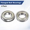 Unique Bargains Chrome Steel Durable Multipurpose Use Flanged Ball Bearing - 4 of 4