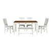 CAVINAS Dining Table Set for 6 Mid-Century Wood Dining Table Set with Drawer - 4 of 4