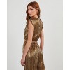 VICI Womens Sinclair Metallic Plisse Crop Blouse - 4 of 4