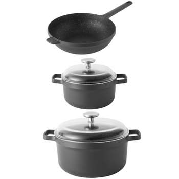 BergHOFF GEM 7Pc Non-stick Cookware Set, Best for Glass Top Cooktop and Gas  Stove