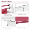 PAGED Retractable Awning Aluminum Frame for Door Entrance Adjustable Protection with Manual Crank Handle for Deck, Yard - 2 of 4
