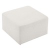 Modway Callum Large 28 in. Square Woven Heathered Fabric Upholstered Ottoman - 3 of 4