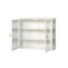 Modern Decorative Storage Cabinet, CENGHU 2-Door Wall Cabinet with Featuring 3-Tier Storage for  Entryway, Living Room, Bathroom, Dining Room - 4 of 4