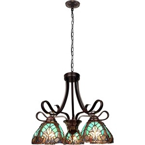 Chloe Lighting Liaison Victorian-Style 5-Light Antique Dark Bronze Finish Large Chandelier 25" Wide - 1 of 4