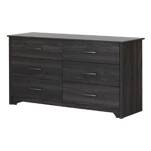 South Shore Versa 5 Drawer Winter Oak: Particle Board Frame, 49" High, Compliant with ASTM Safety Standards - 1 of 4