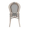 Flash Furniture Marseille Indoor/Outdoor Commercial Thonet Bistro Stacking Chair, Textilene and Bamboo Print Aluminum Frame - 3 of 4