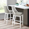 Set of 2 Ellie Bar Height Stools with Back - Alaterre Furniture - image 2 of 4