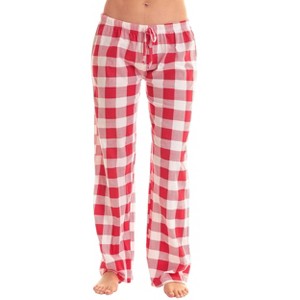 Just Love Womens Buffalo Plaid Knit Jersey Pajama Pants Buffalo Check - 1 of 3