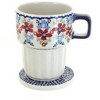Blue Rose Polish Pottery K131 Manufaktura Large Mug with Lid - 2 of 3