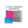 Oxford 5-Subject Subject Notebooks 9" x 11" College Ruled 200 Sheets Each (10588) - 3 of 4
