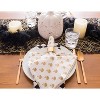Design Imports  Woven Paper Table Runner, Gold, 14X72" - 3 of 4