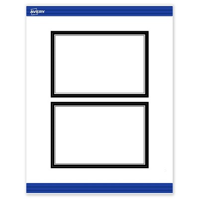 Avery Printable Rectangle Postcards, Double Black Border, 4" x 6", Matte White Rectangle Postcards, Laser/Inkjet, 20ct, Great for Postcards
