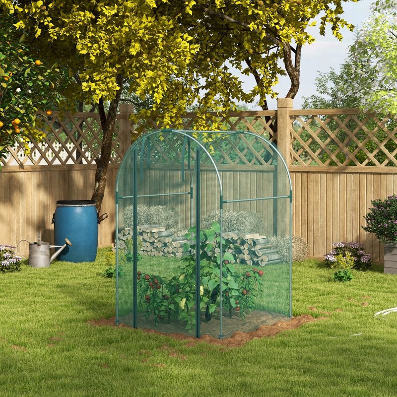 Outsunny Plant Protection Tent Crop Cage with Zippered Door for Plants, Herbs, Fruits, 2 of 7