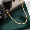 Ross-Simons 3mm 10kt Yellow Gold Herringbone Necklace - 3 of 4